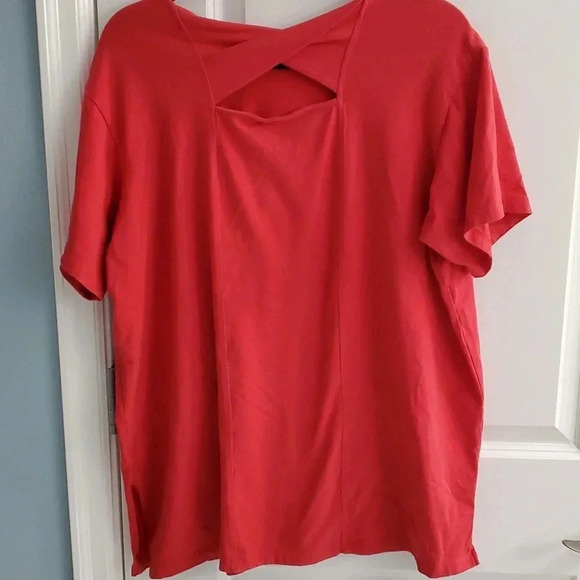 Denim & Co 2 key hole back tops - Picture 8 of 12